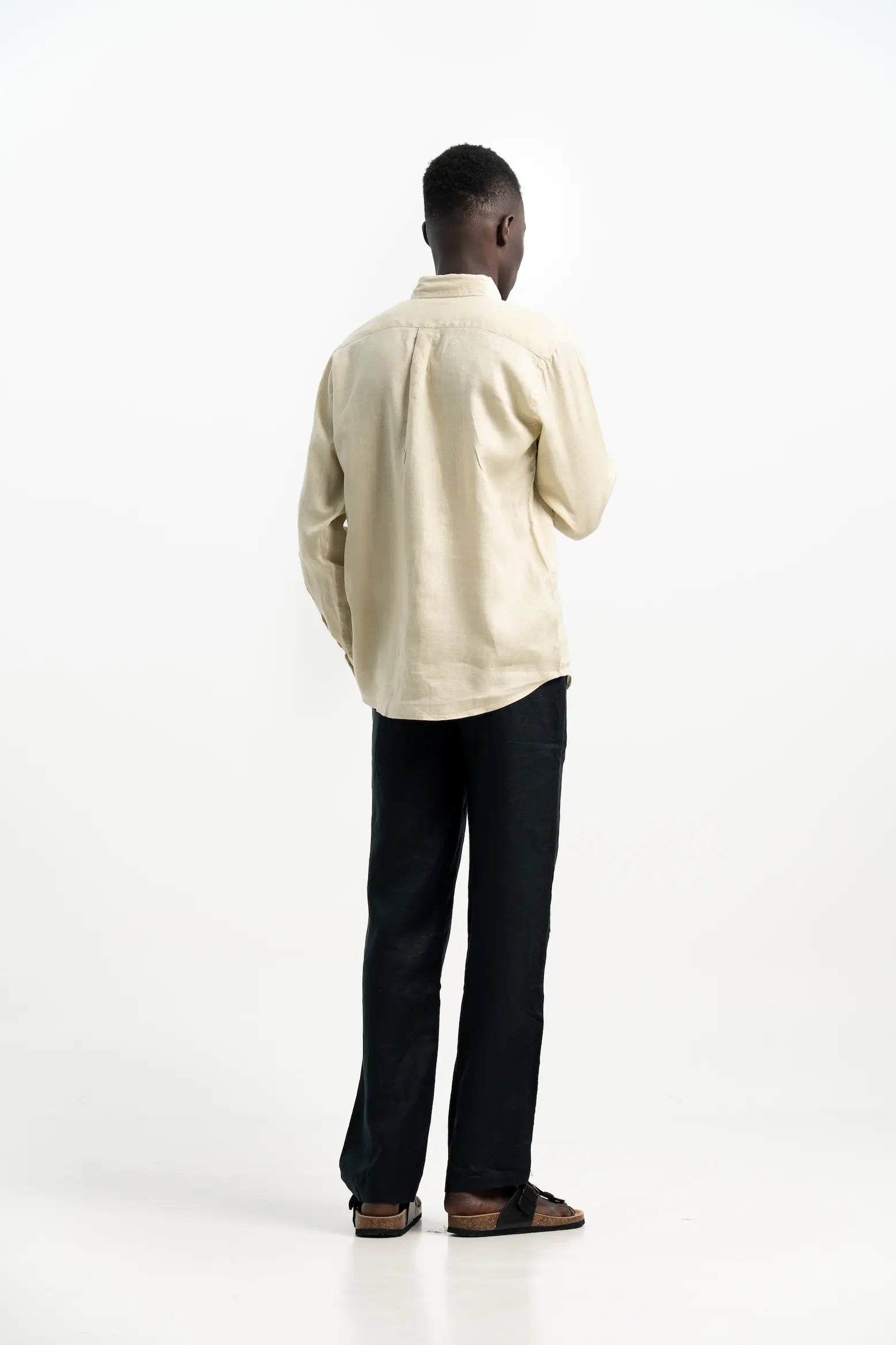 VELAIR LINEN BUTTER SCOTCH SHIRT