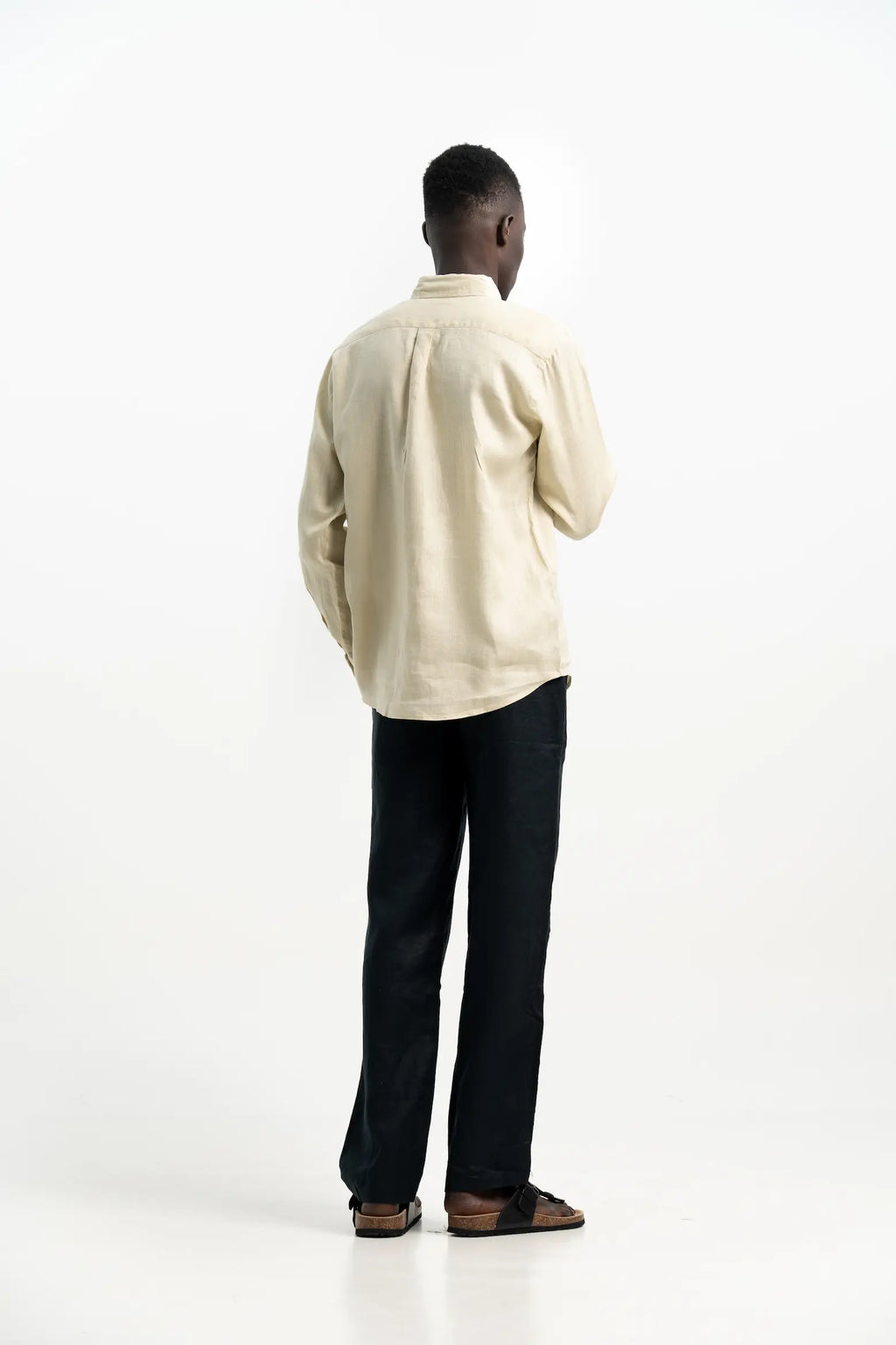 VELAIR LINEN BUTTER SCOTCH SHIRT