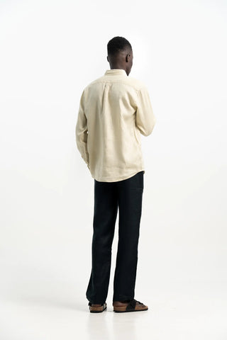 VELAIR LINEN BUTTER SCOTCH SHIRT