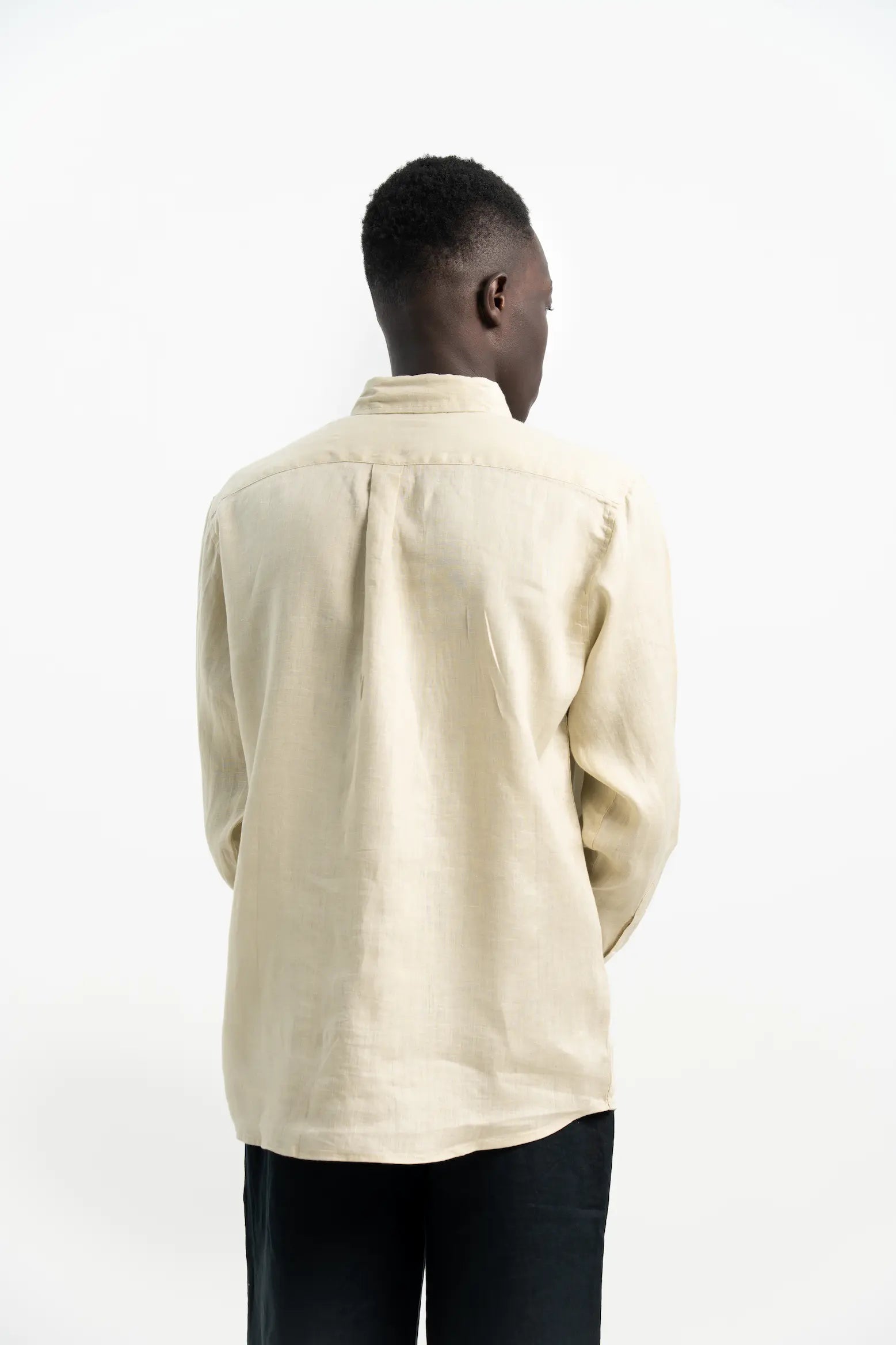 VELAIR LINEN BUTTER SCOTCH SHIRT