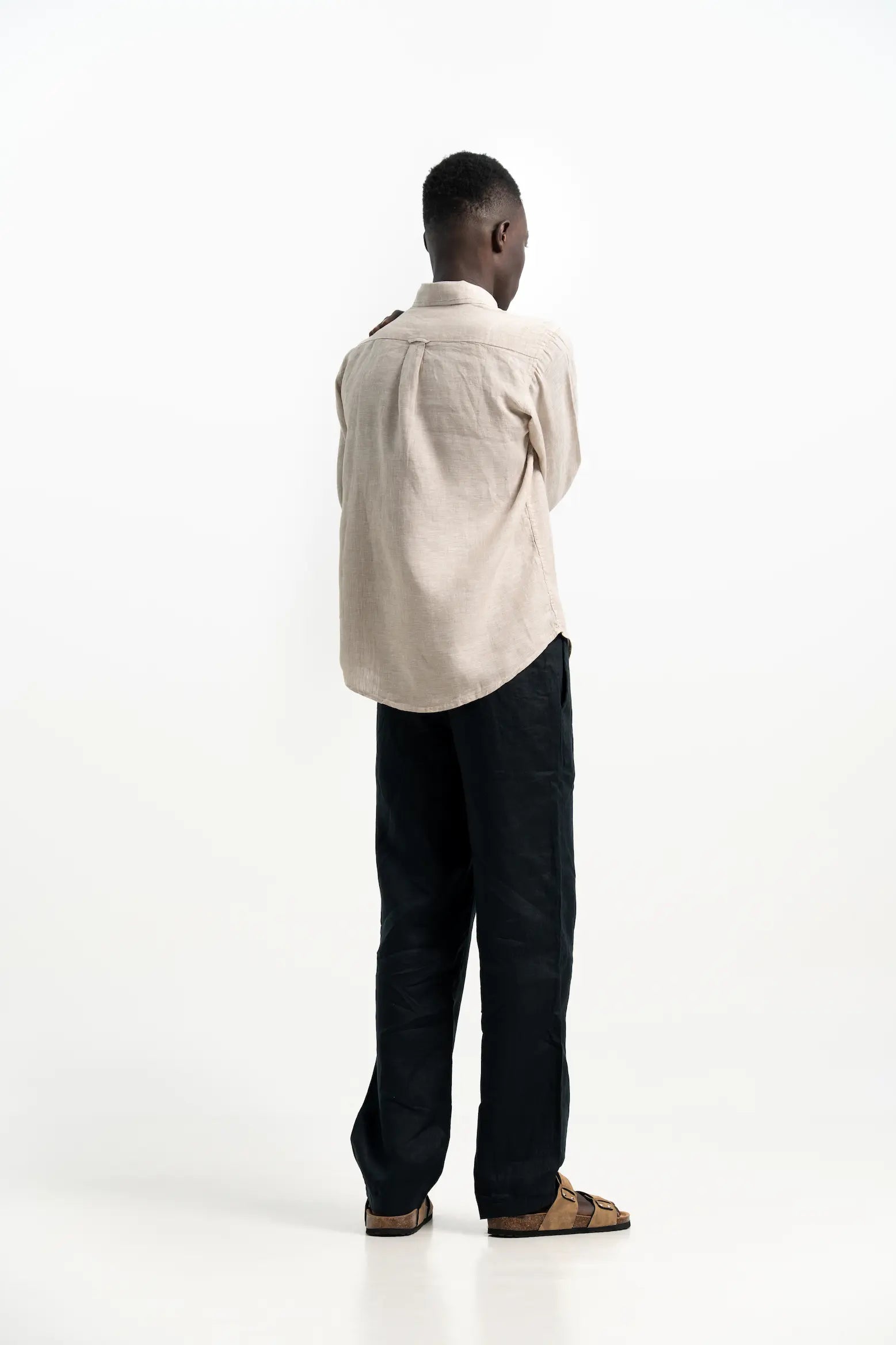 VELAIR LINEN TEXTURE LINEN SHIRT