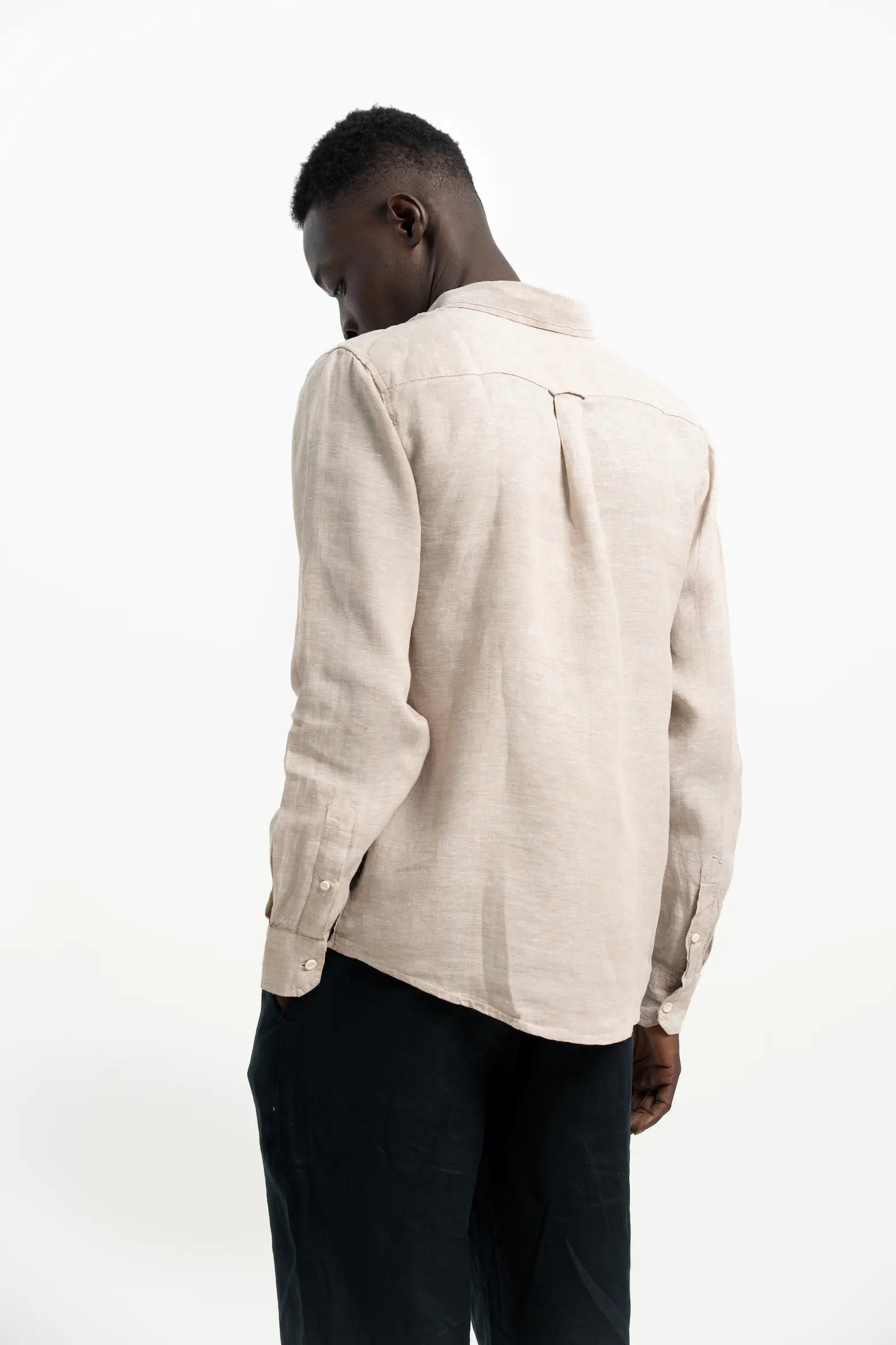 VELAIR LINEN TEXTURE LINEN SHIRT