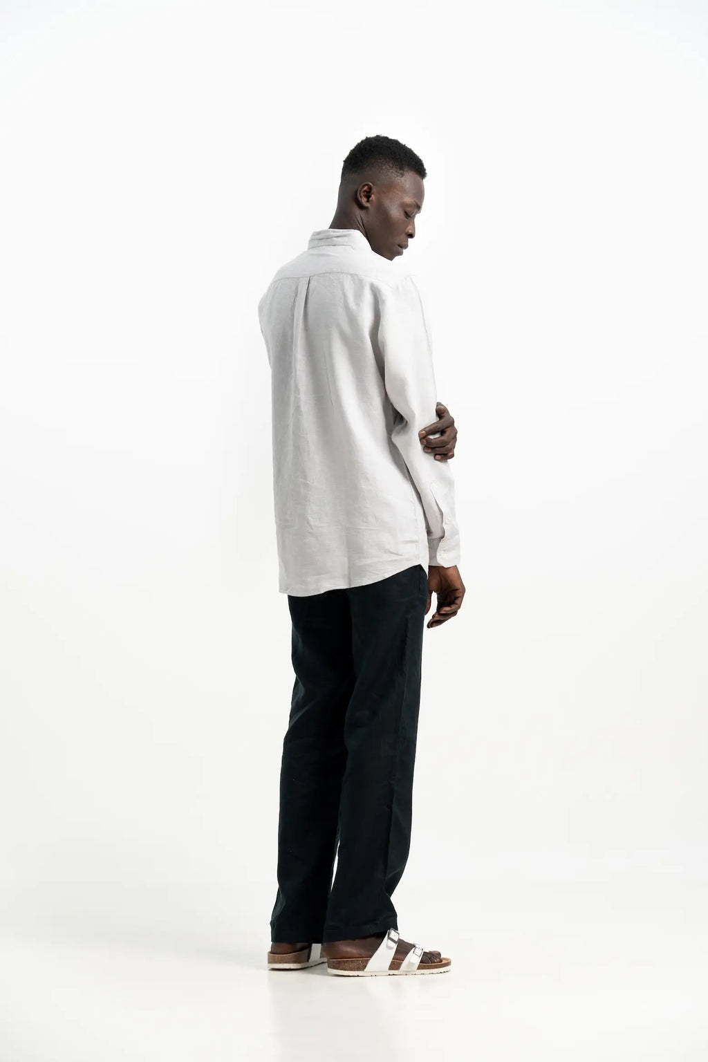 VELAIR LINEN ICE GREY SHIRT