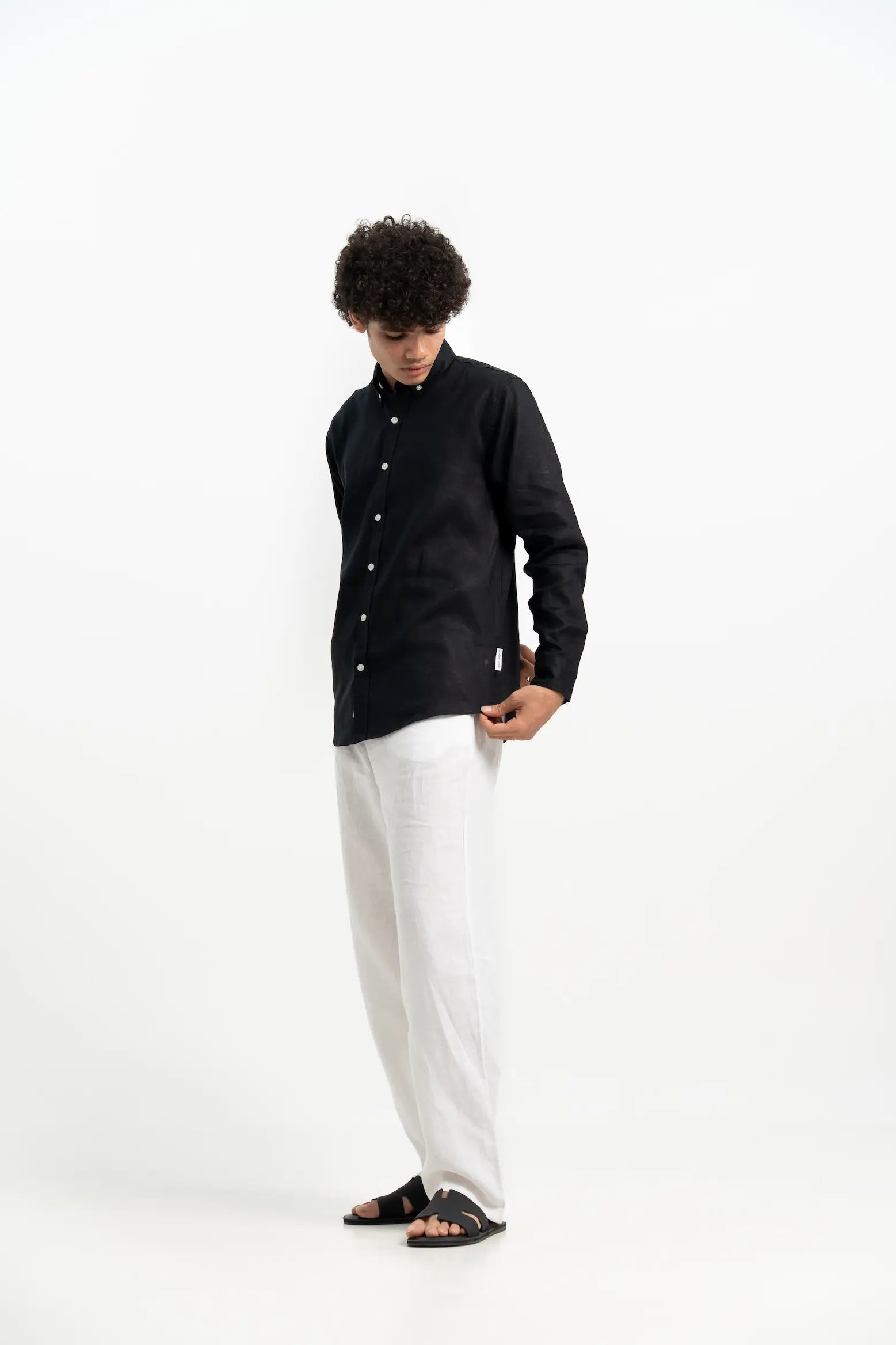 VELAIR LINEN BLACK SHIRTS