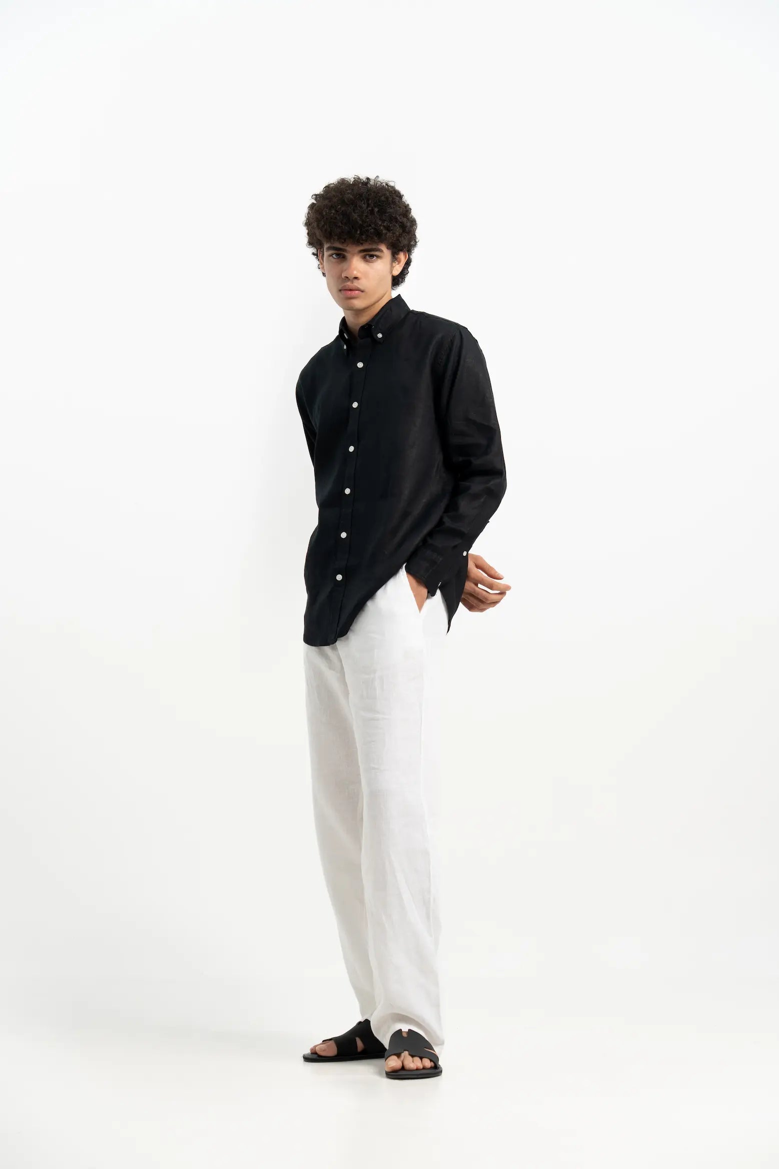 VELAIR LINEN BLACK SHIRTS