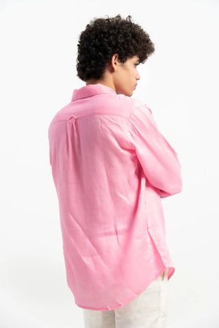 VELAIR LINEN  BABY PINK SHIRTS