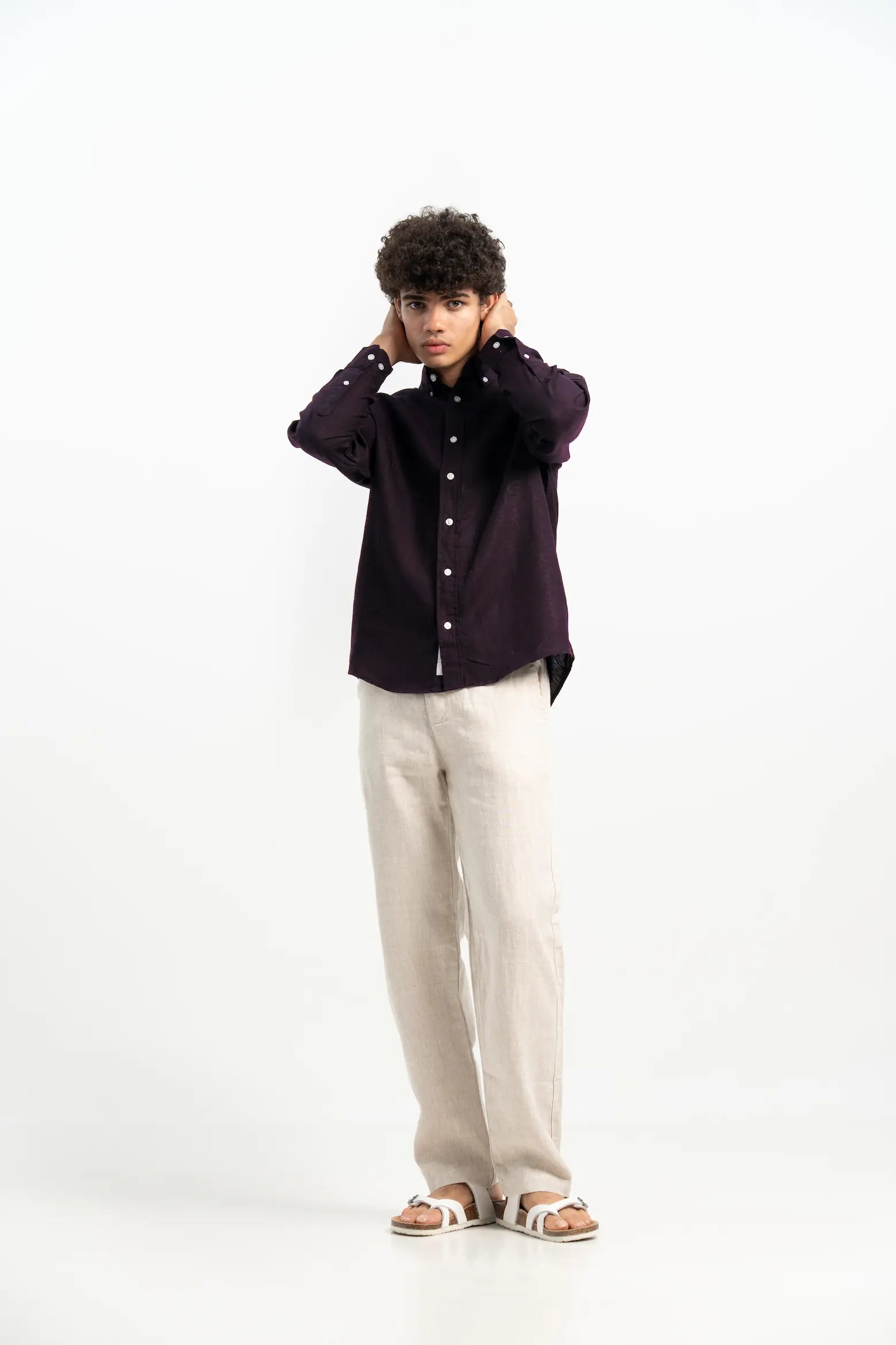 VELAIR LINEN GRAPE SHIRT