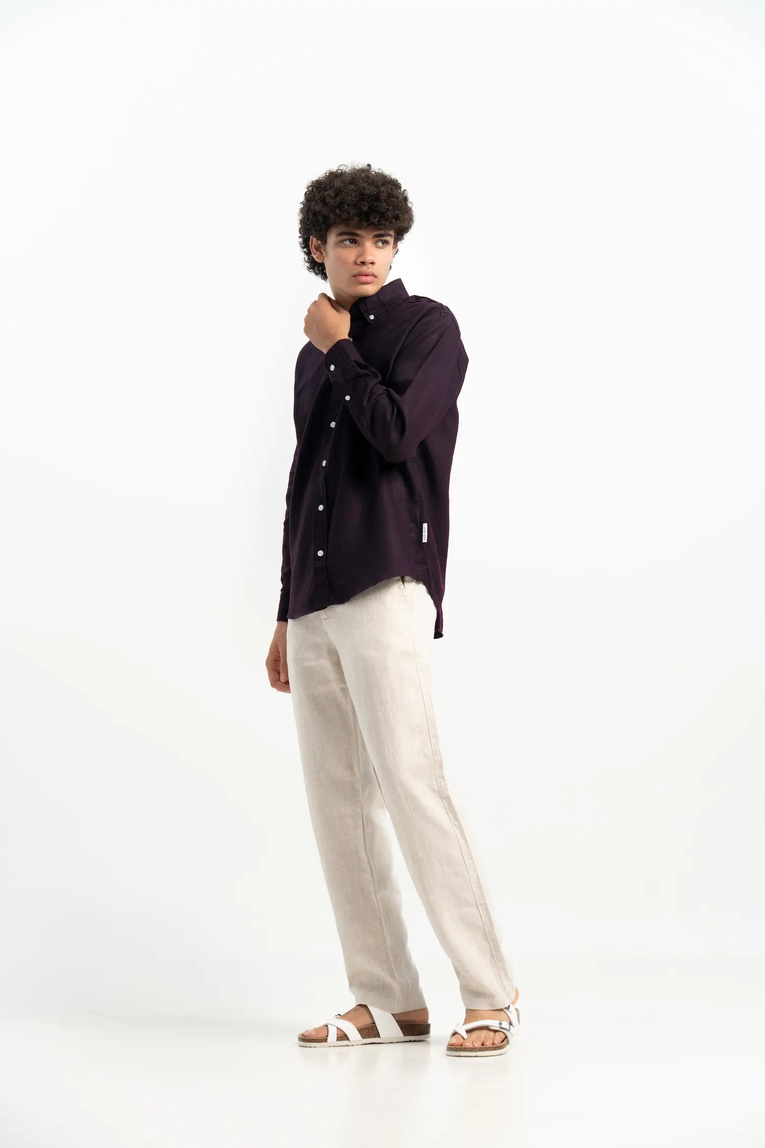 VELAIR LINEN GRAPE SHIRT