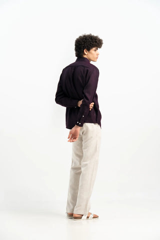 VELAIR LINEN GRAPE SHIRT