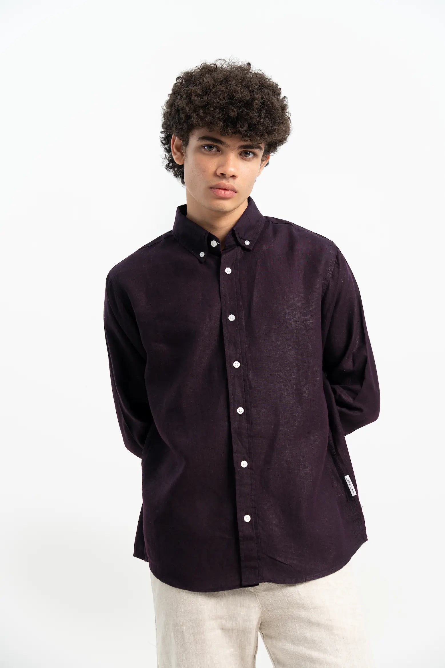 VELAIR LINEN GRAPE SHIRT