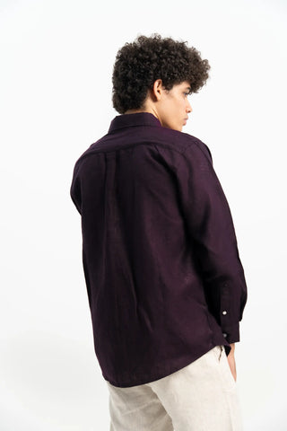 VELAIR LINEN GRAPE SHIRT