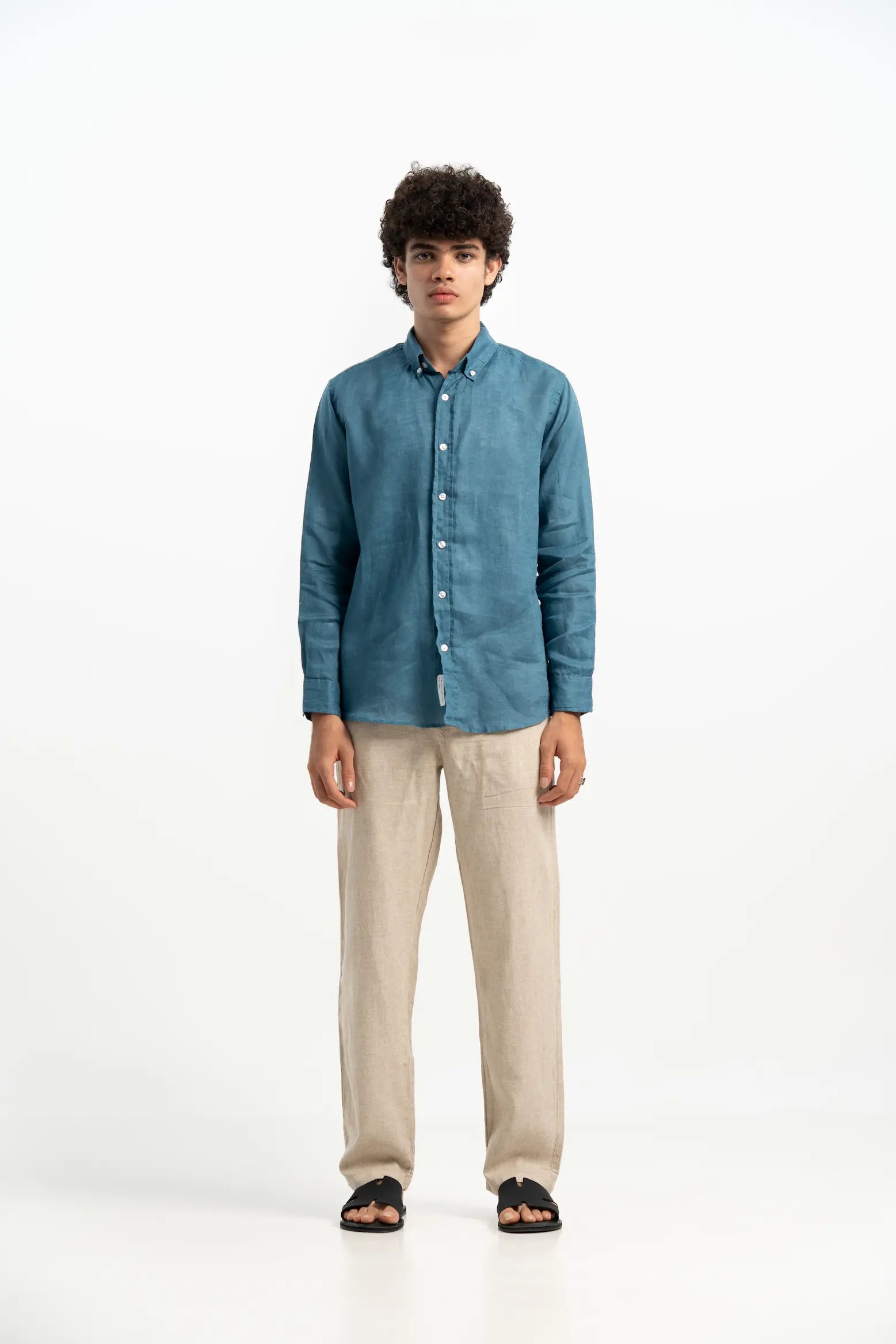 VELAIR LINEN PEACOCK SHIRT