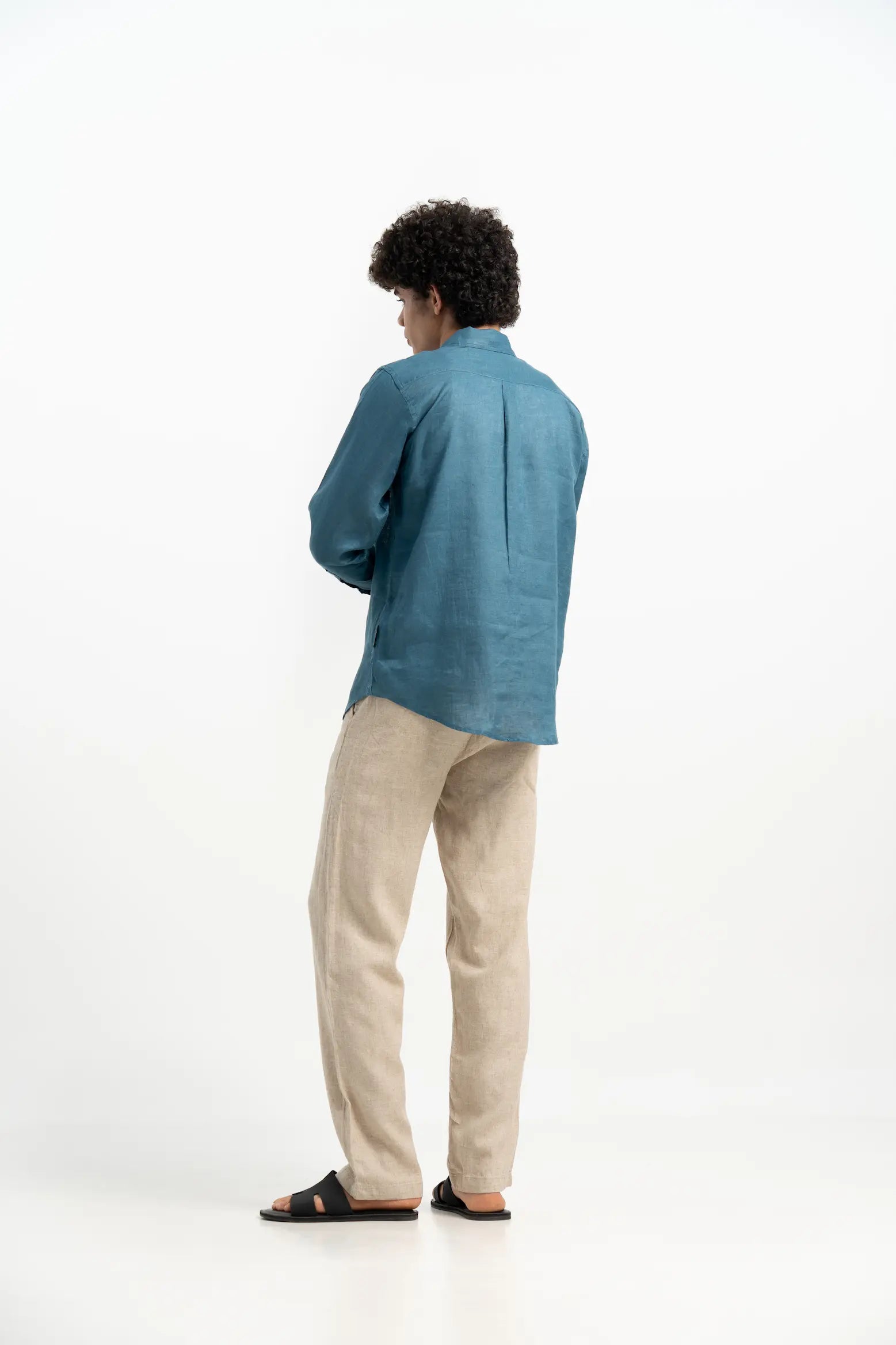 VELAIR LINEN PEACOCK SHIRT