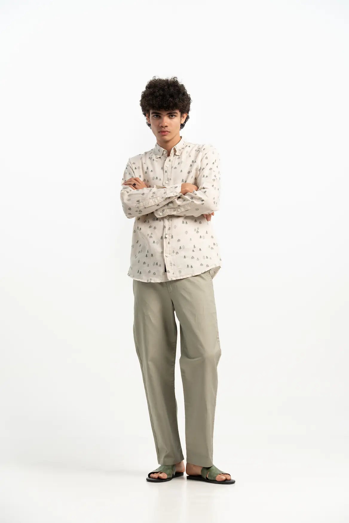 VELAIR LINEN PRINT SHIRTS