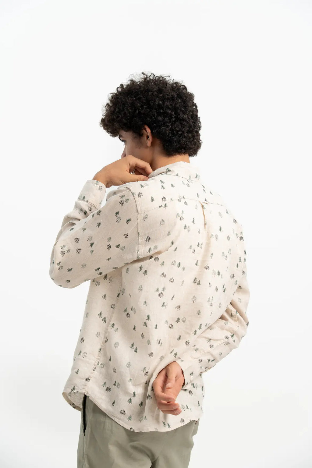 VELAIR LINEN PRINT SHIRTS