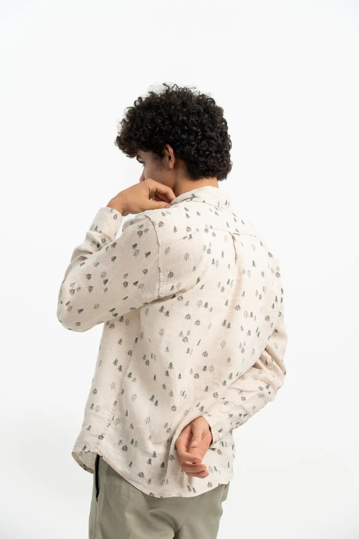 VELAIR LINEN PRINT SHIRTS