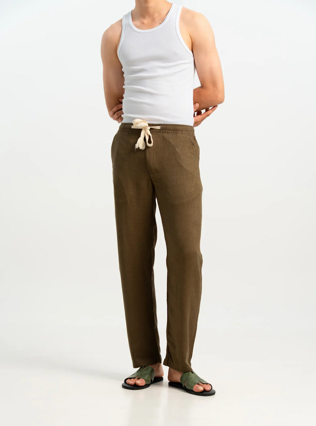 COTTON/LINEN TROUSERS