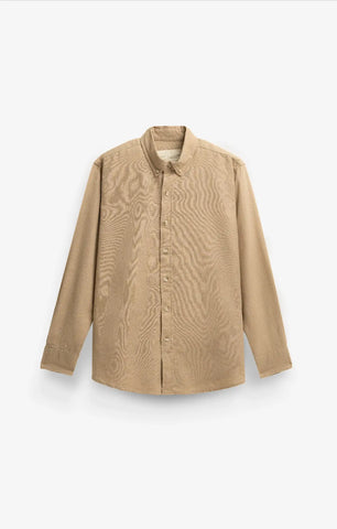 COTTON LINEN TAN BEIGE SHIRT