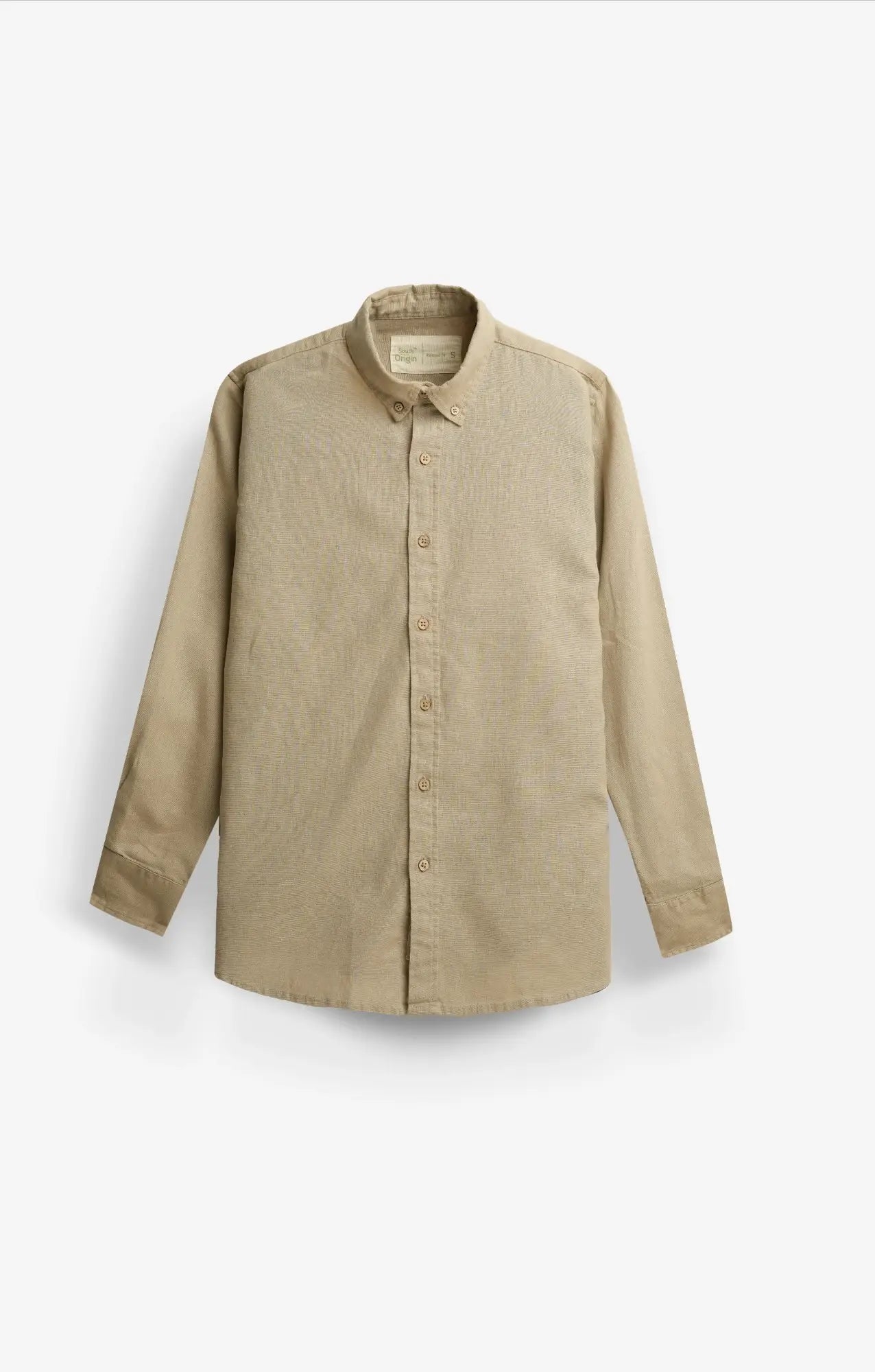COTTON LINEN PEARL BEIGE SHIRT
