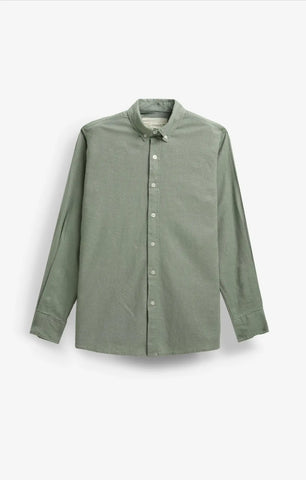 VELAIR LINEN LAURAL GREEN SHIRT