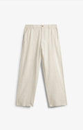 COTTON LINEN BEIGE PANTS
