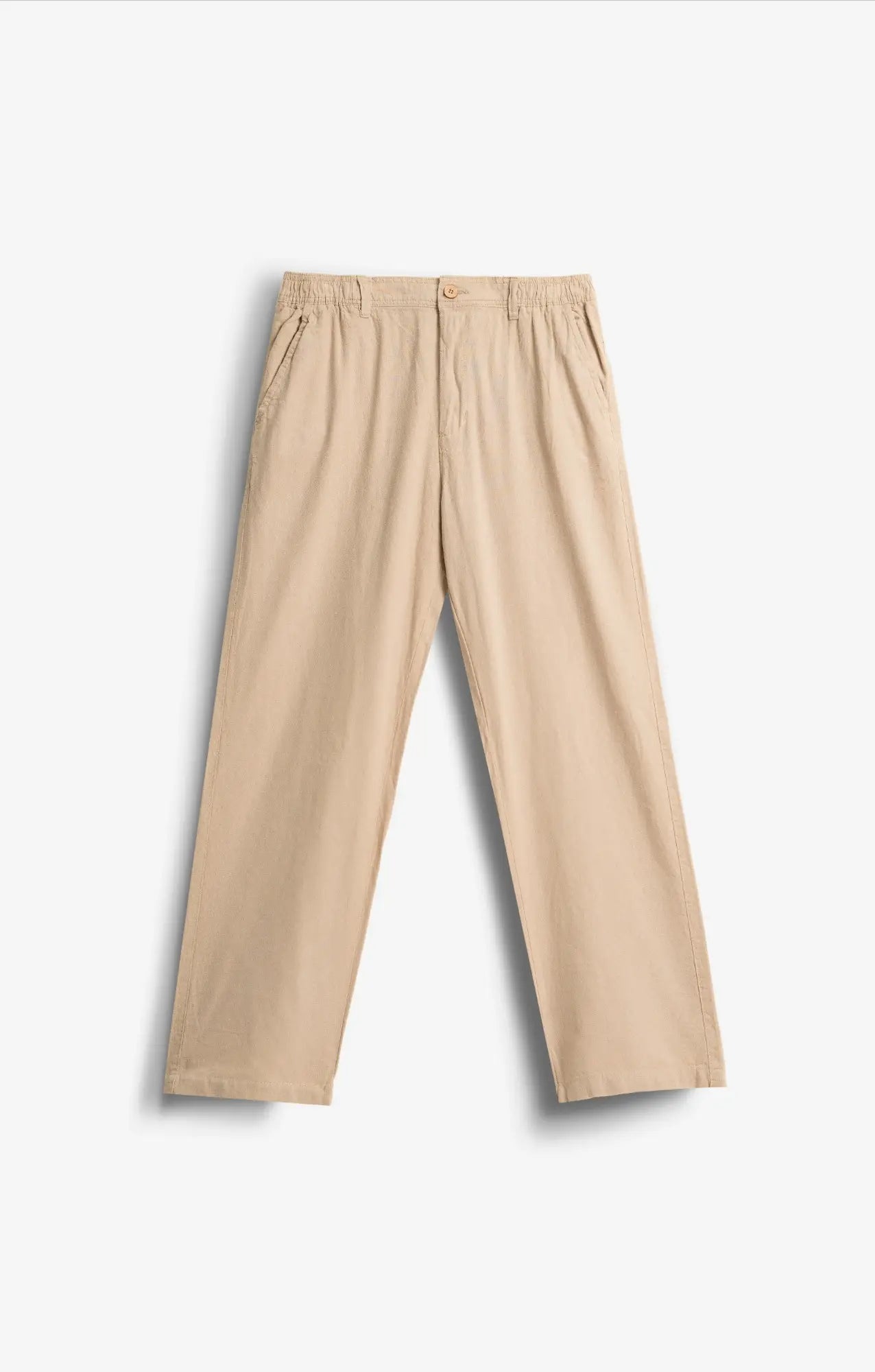 COTTON LINEN TAN PANTS