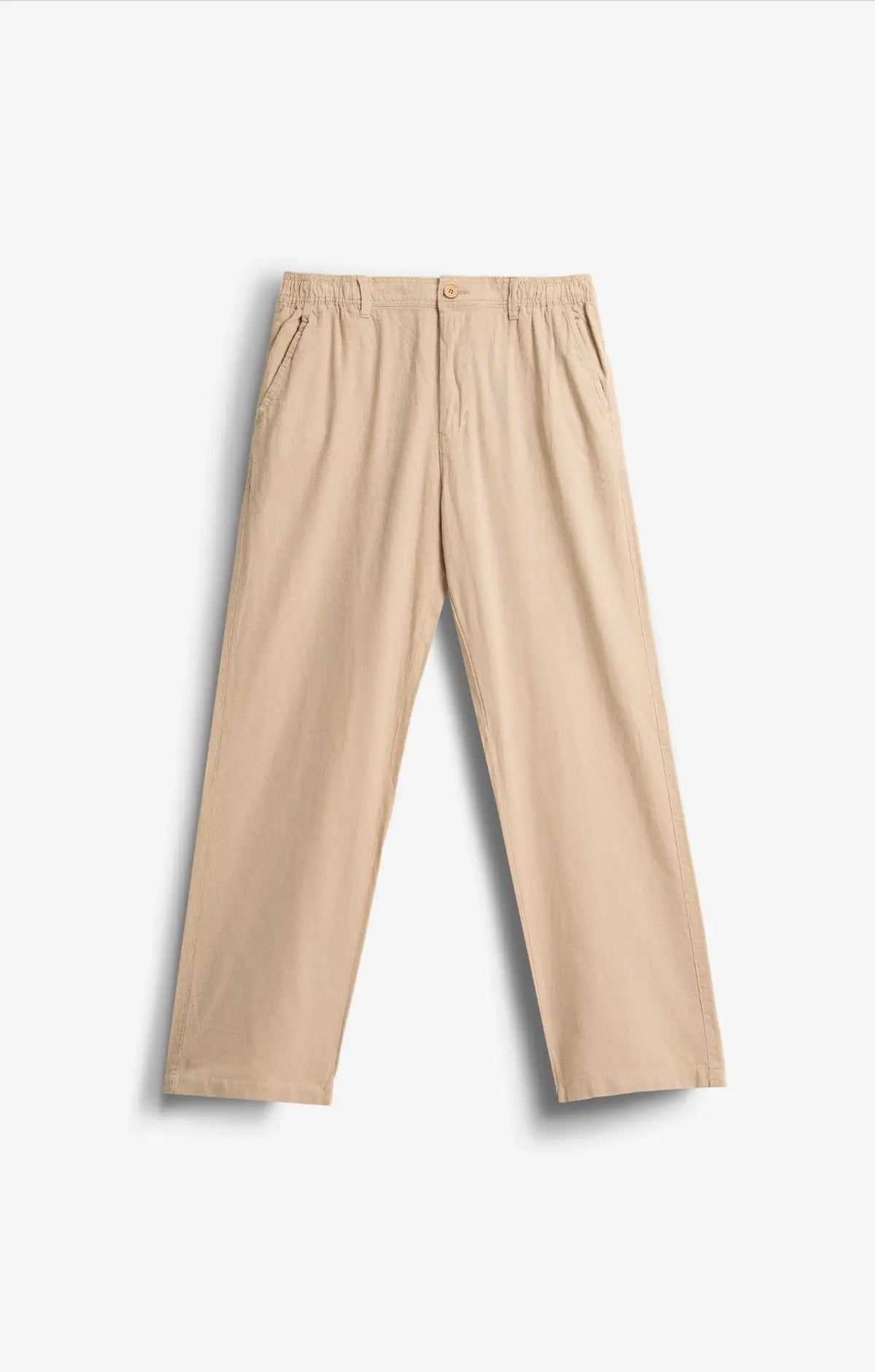 COTTON LINEN TAN PANTS