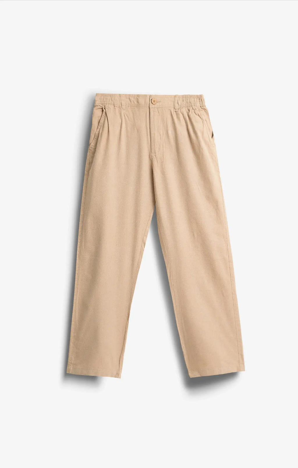 COTTON LINEN KHAKI PANTS