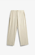 COTTON LINEN DESSERT BEIGE PANTS