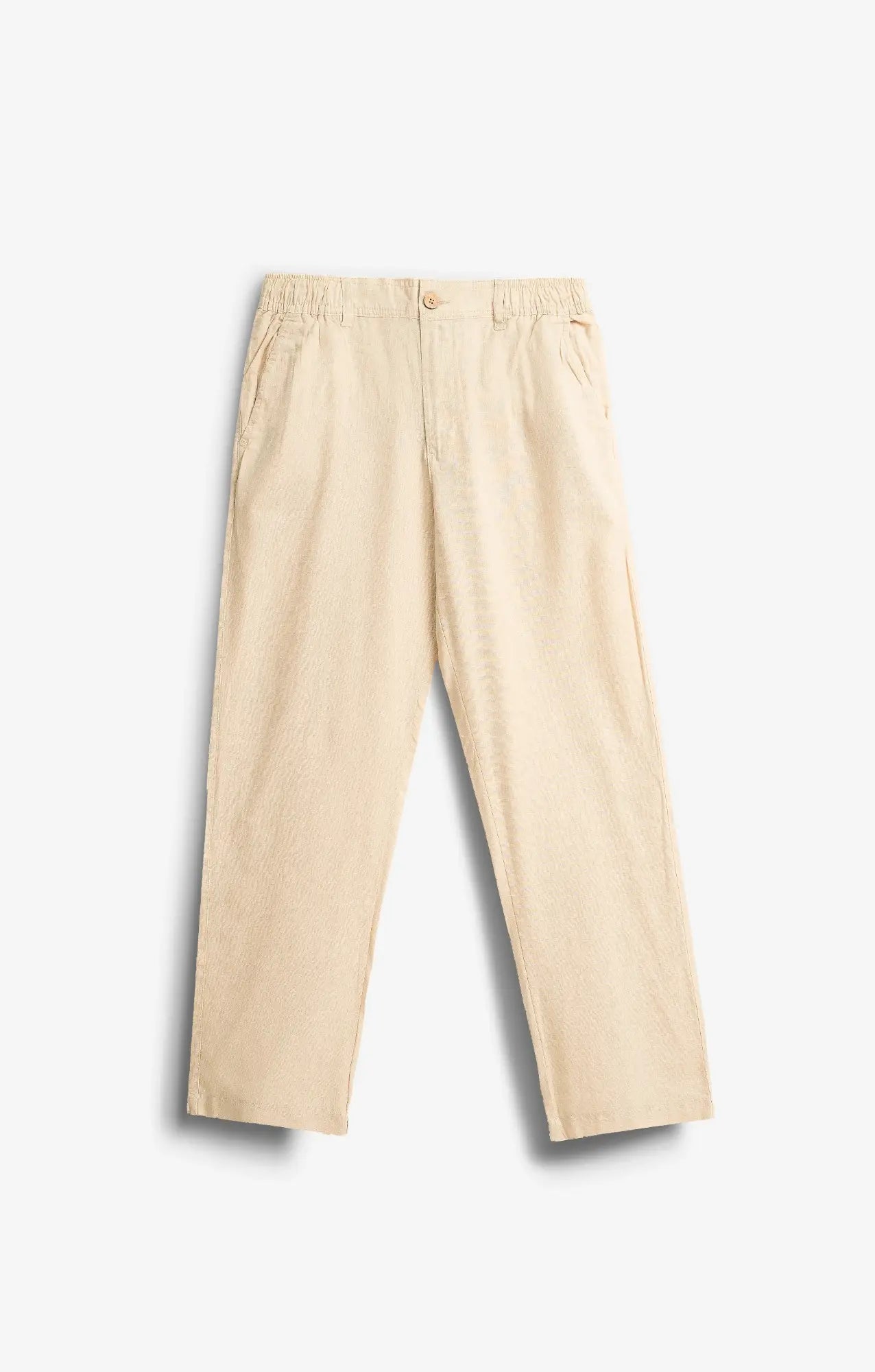 COTTON LINEN IVORY PANTS