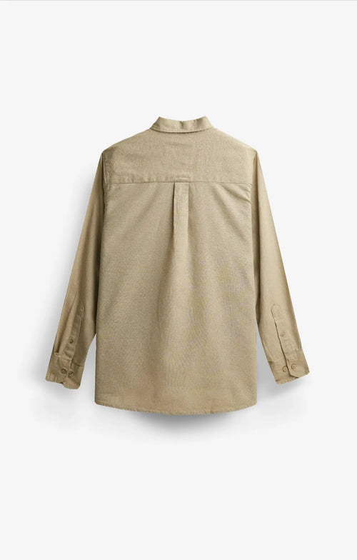 COTTON LINEN PEARL BEIGE SHIRT