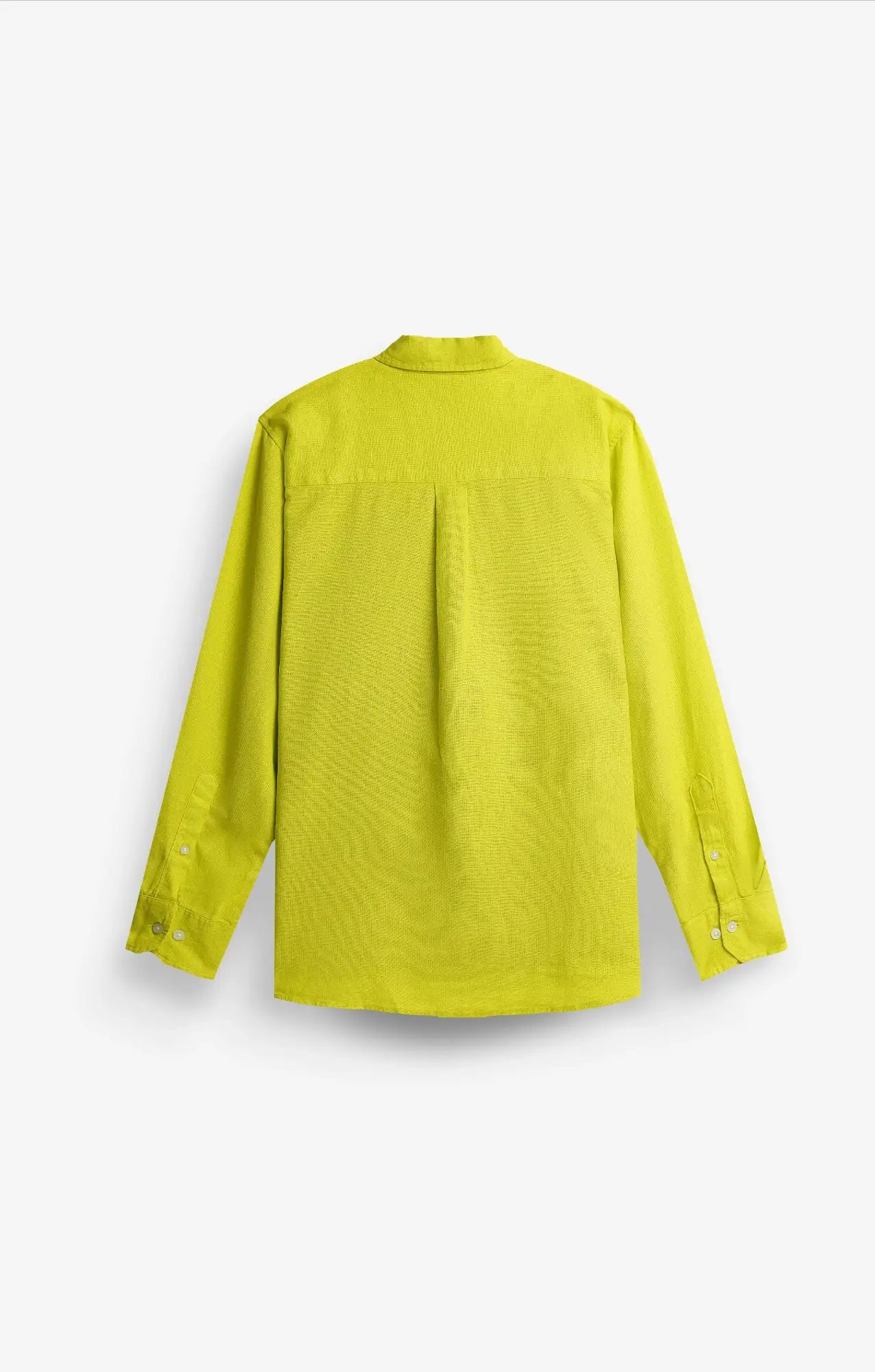 COTTON LINEN NEON GREEN SHIRT