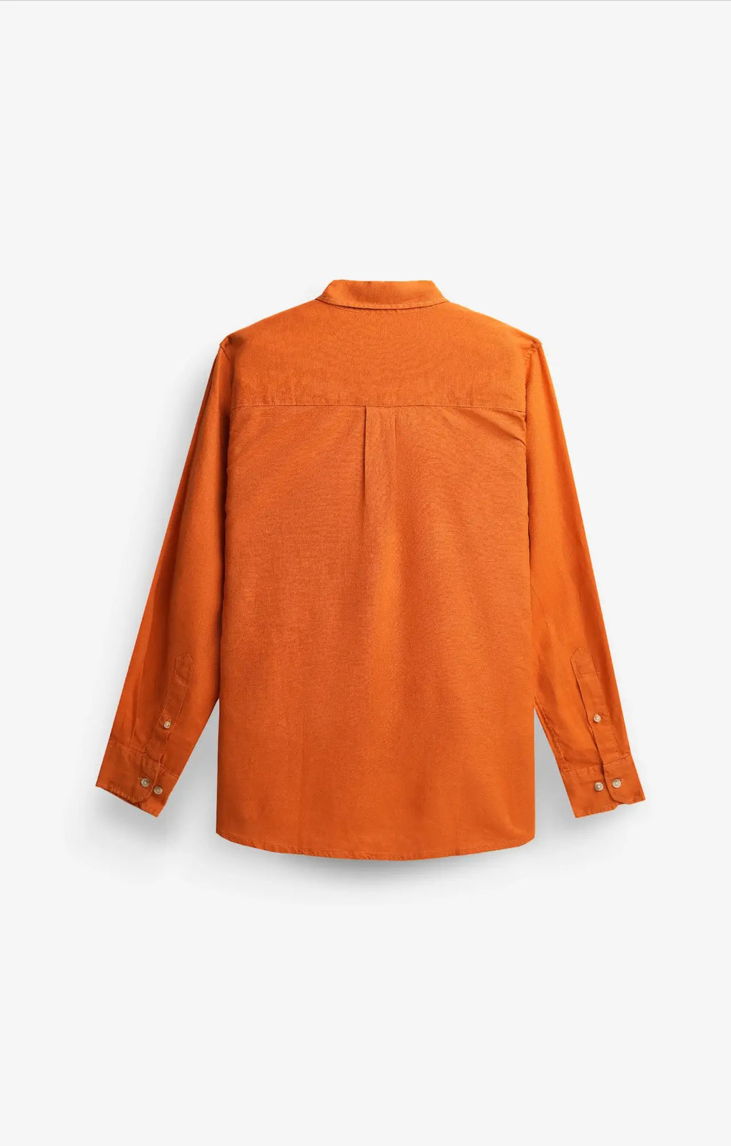 COTTON LINEN CARROT ORANGE SHIRT