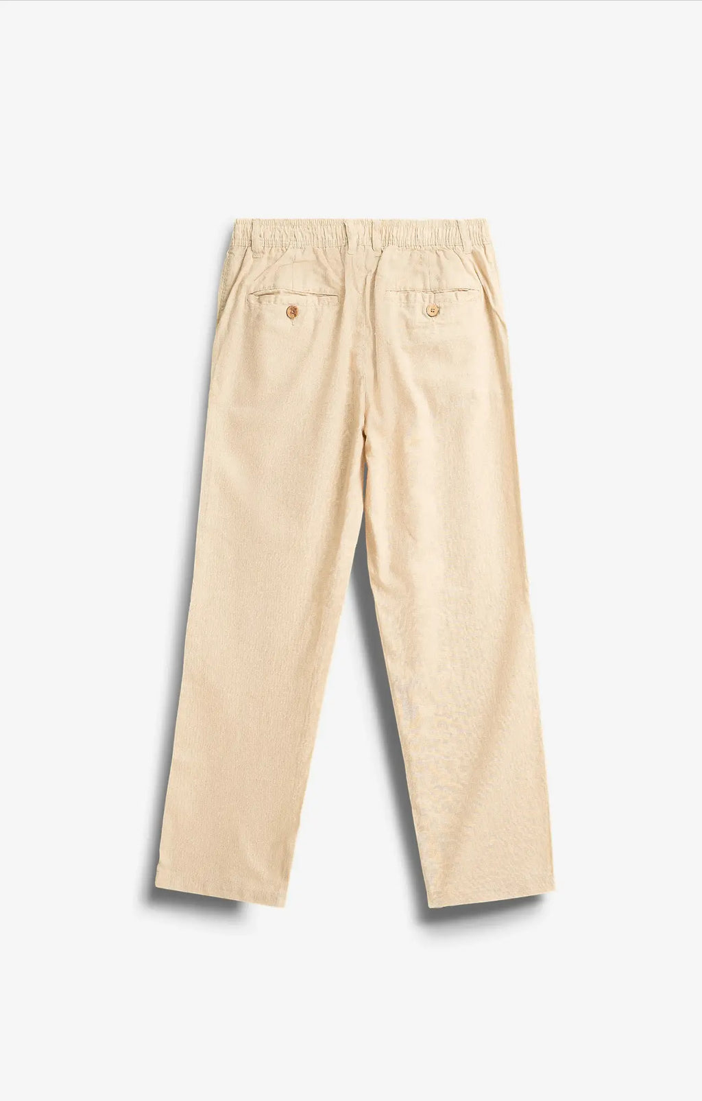 COTTON LINEN IVORY PANTS