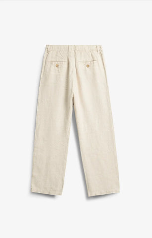 VELAIR LINEN CREAM PANTS