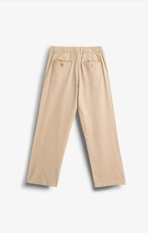 COTTON LINEN TAN PANTS