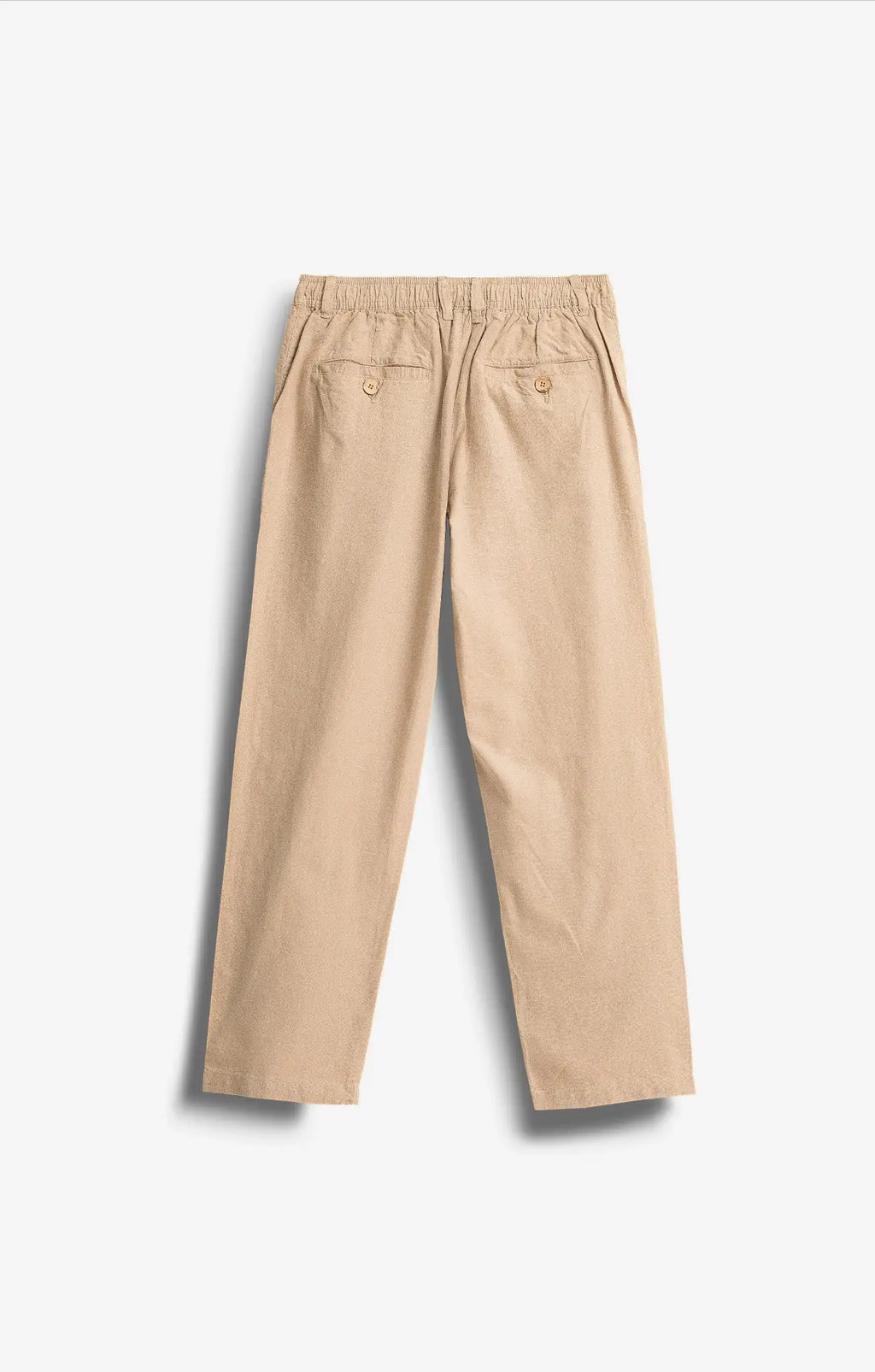 COTTON LINEN KHAKI PANTS