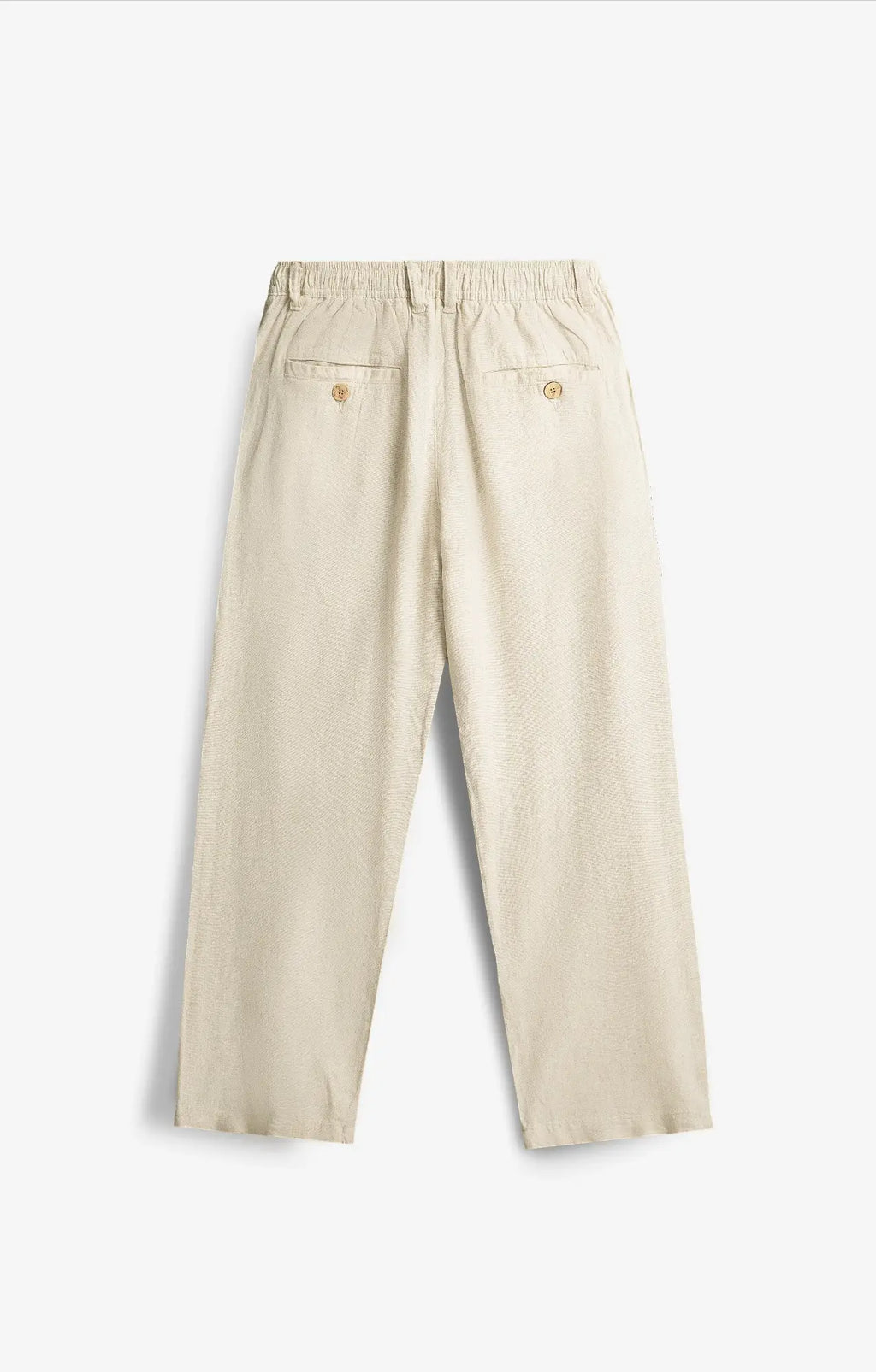 COTTON LINEN DESSERT BEIGE PANTS
