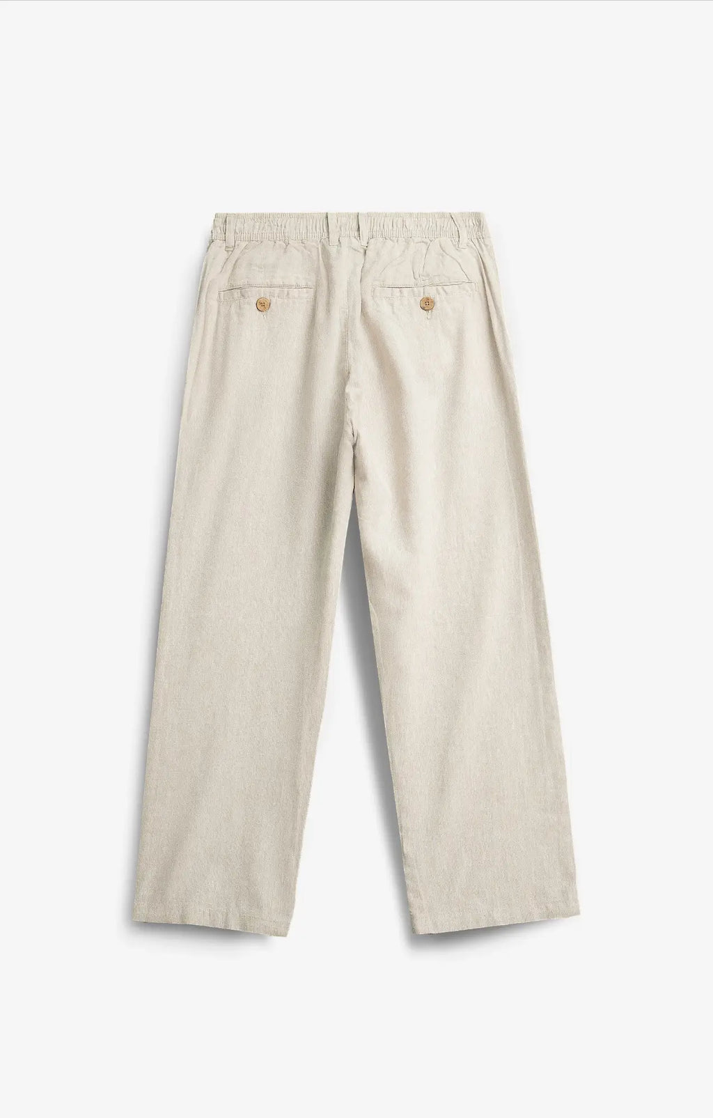 COTTON LINEN BEIGE PANTS