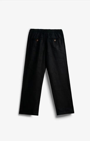 VELAIR LINEN NAVY TROUSERS