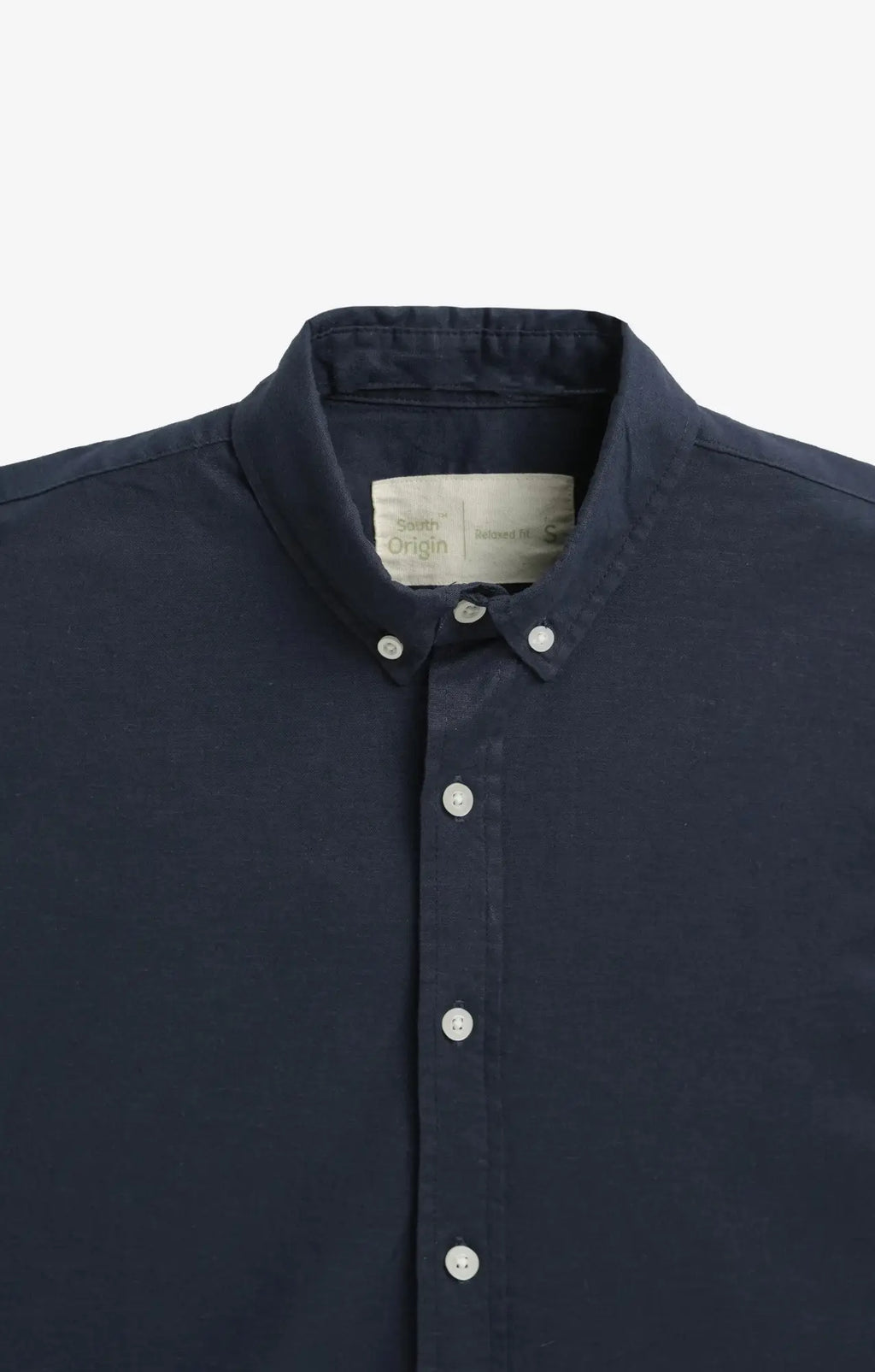 VELAIR LINEN NAVY BLUE SHIRT