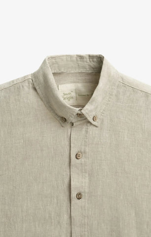VELAIR LINEN BEIGE SHIRT