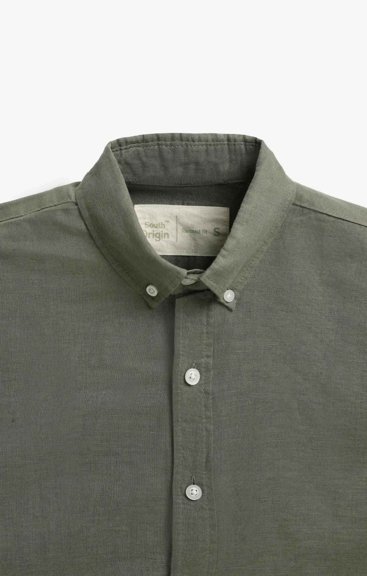 VELAIR LINEN SAGE GREEN SHIRT