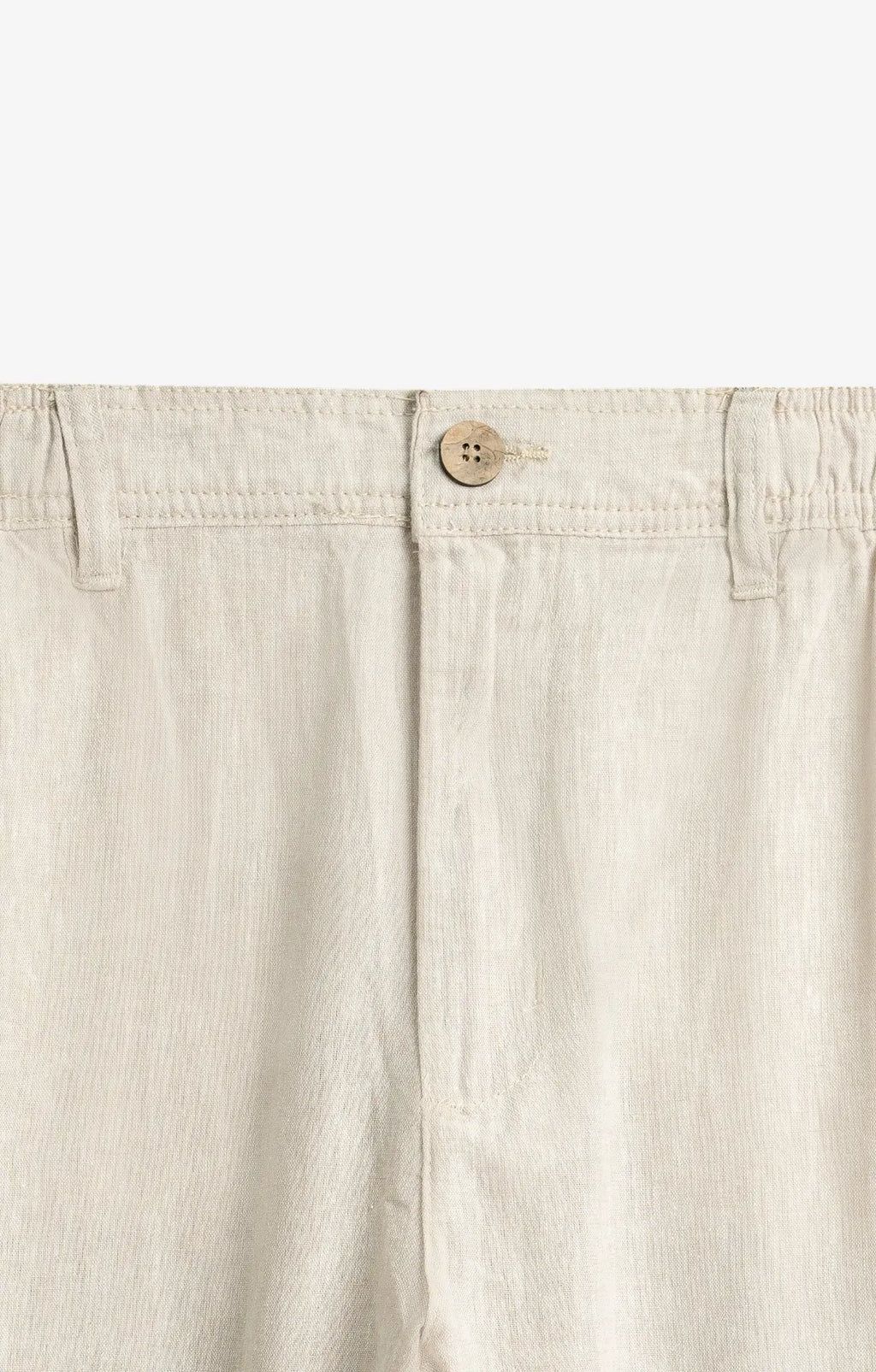 COTTON LINEN BEIGE PANTS