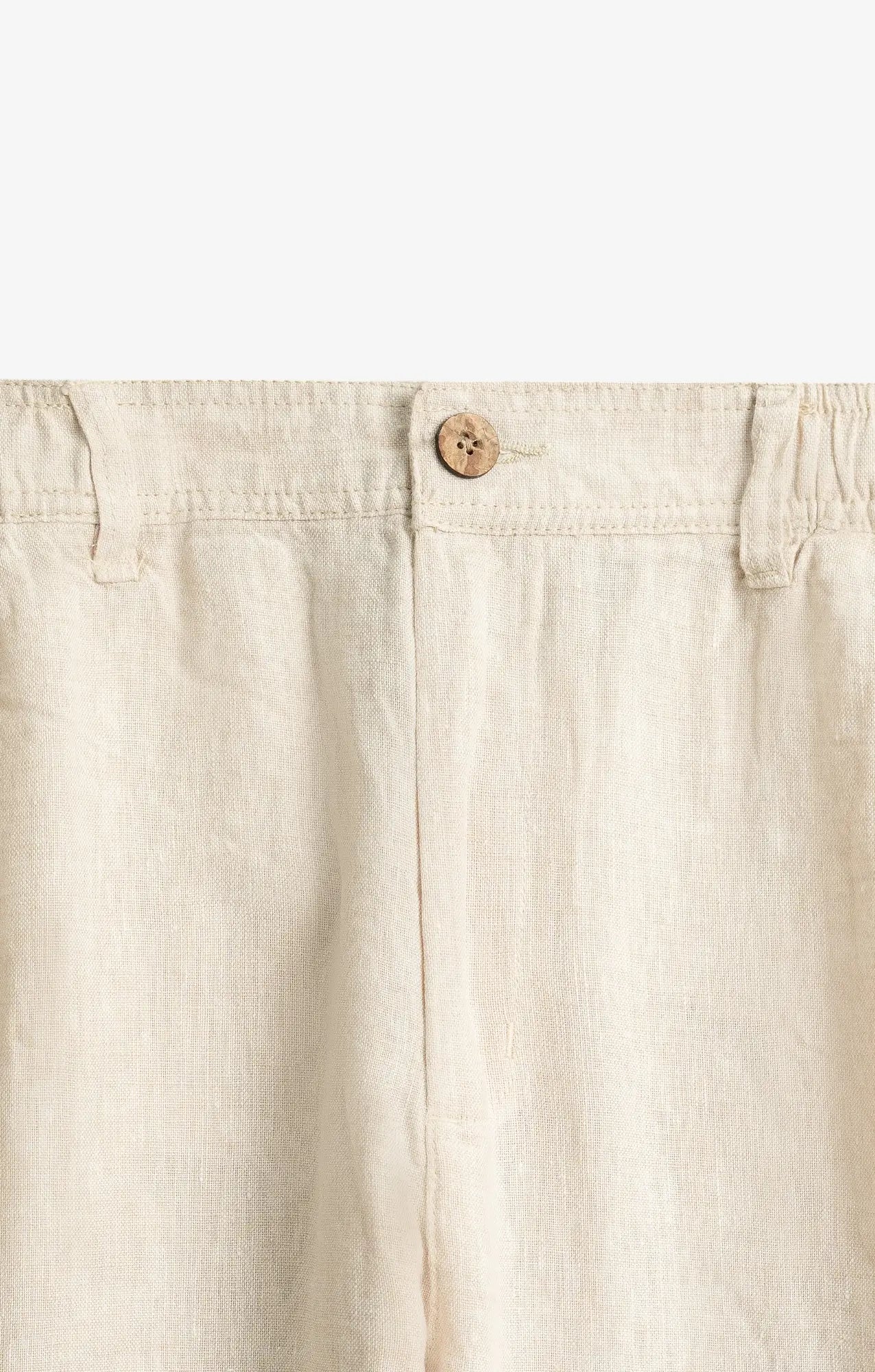 VELAIR LINEN CREAM PANTS
