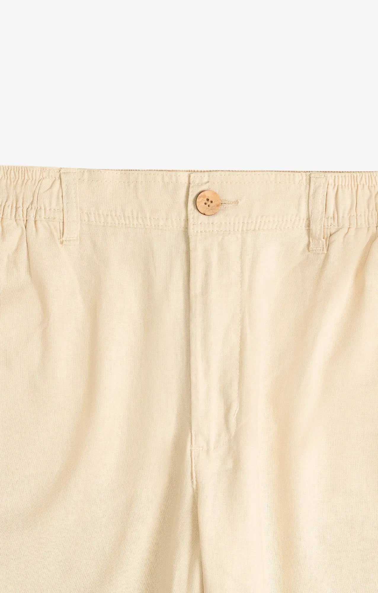 COTTON LINEN IVORY PANTS