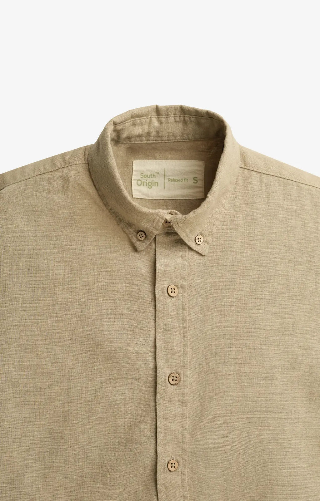 COTTON LINEN PEARL BEIGE SHIRT