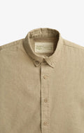 COTTON LINEN MESA BEIGE SHIRT