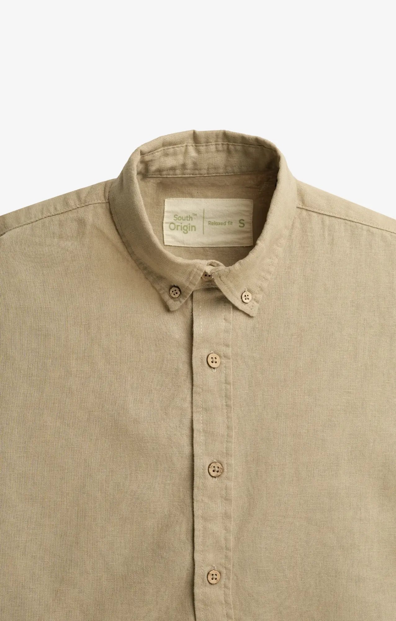 COTTON LINEN PEARL BEIGE SHIRT