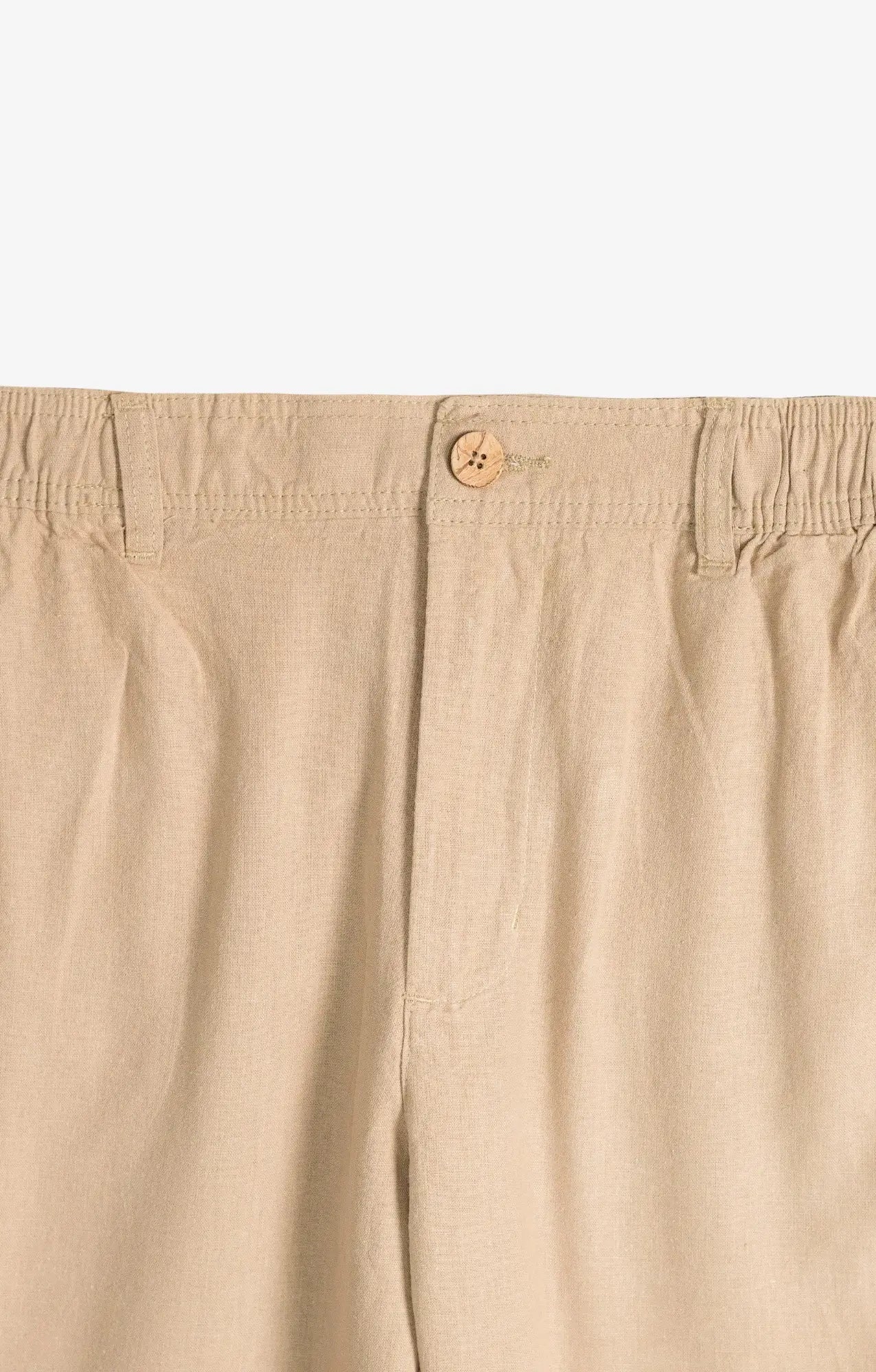 COTTON LINEN KHAKI PANTS